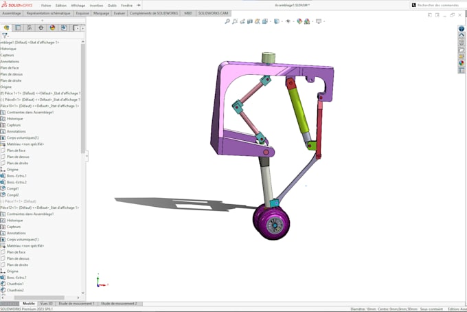 design and simulate mechanical mechanisms in solidworks