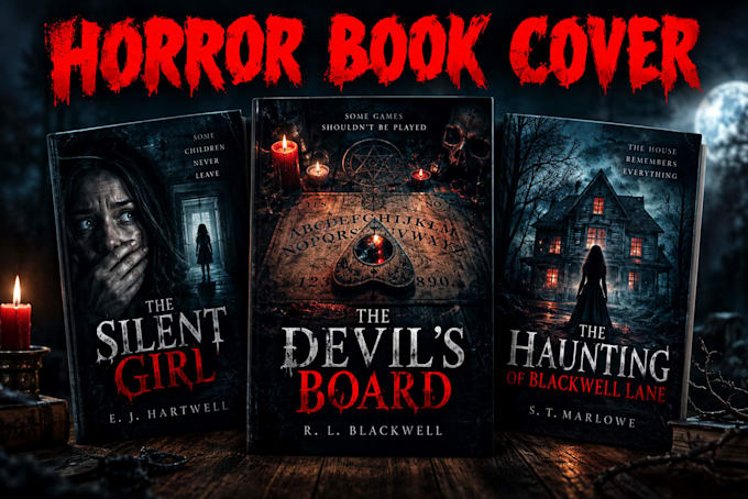design a professional horror ebook cover