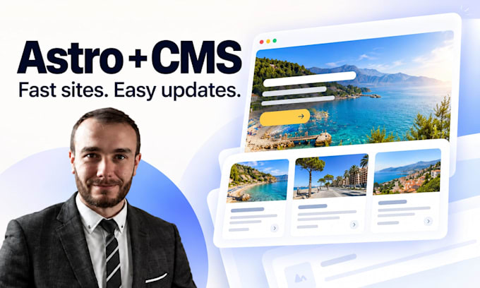 build a fast astro website with an editable cms