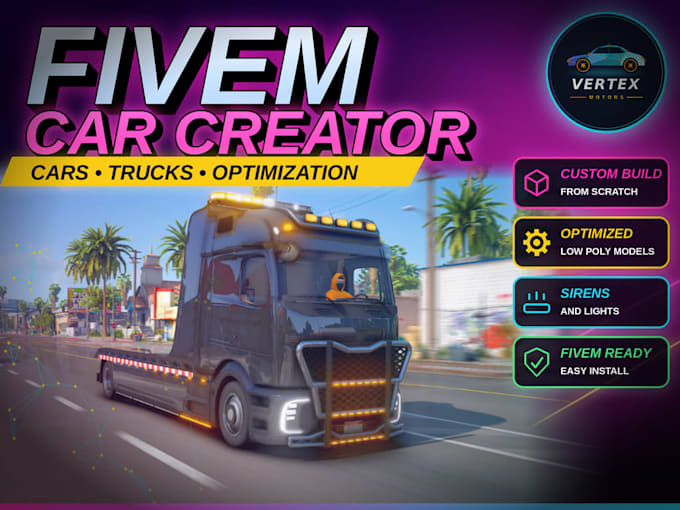 create custom fivem and gta 5 cars