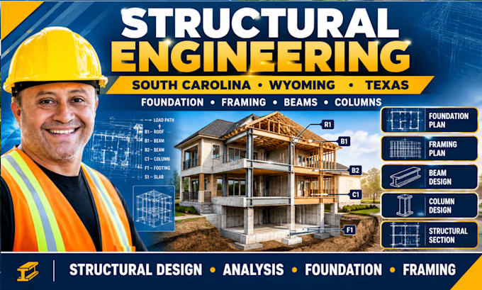 structural engineering foundation framing design city permit plan florida texas