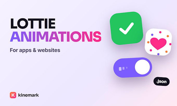 create custom lottie json animations for your app