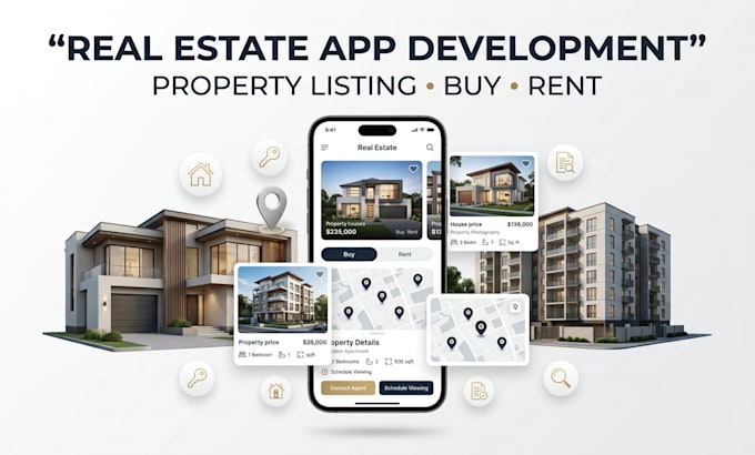 develop real estate property listing and rental app