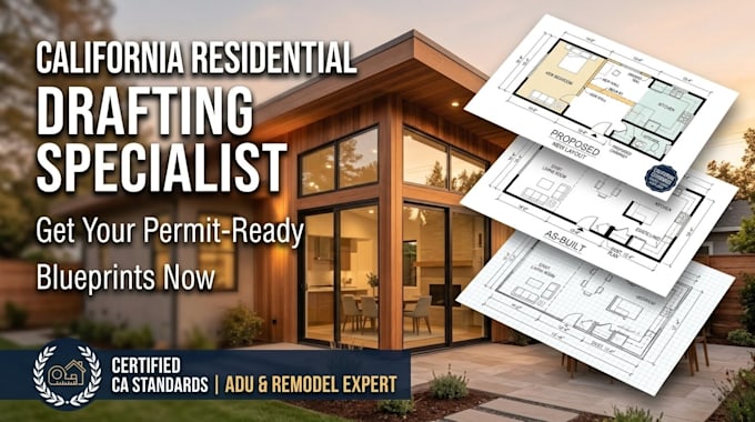 draft california residential plans and as builts