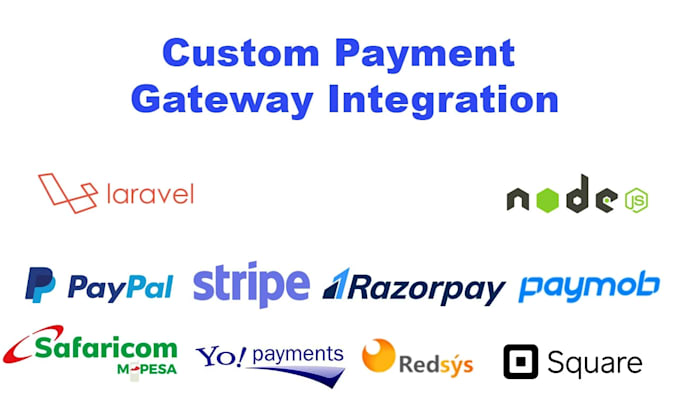integrate stripe, razorpay or custom payment gateway API