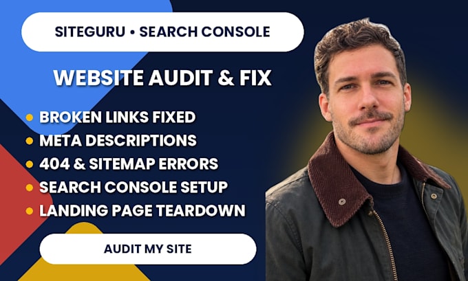 siteguru website audit fix broken links meta description sitemap website audit