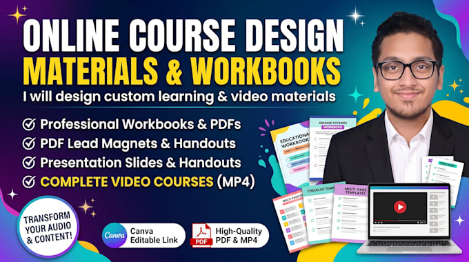 design your online course workbook and PDF