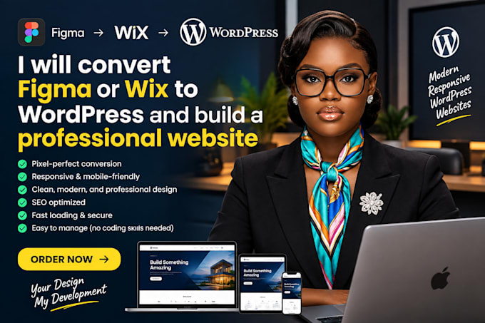 design wordpress website, figma to wordpress, wix to wordpress