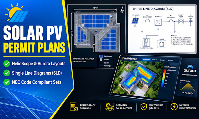 design expert solar pv permit plan sets
