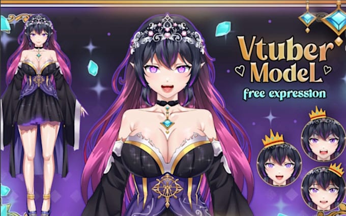 design and rig a live2d vtuber model bundling for streaming
