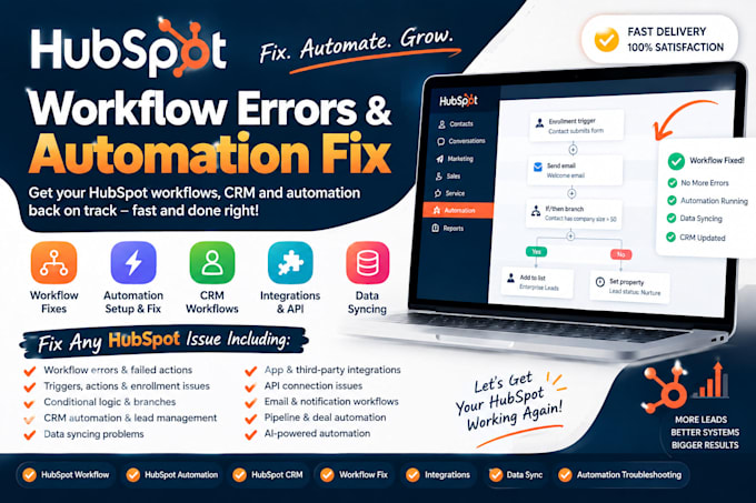 fix hubspot workflow errors automation CRM workflows  n8n and hubspot issues