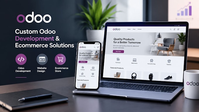 be your expert odoo developer, odoo website design, odoo ecommerce website