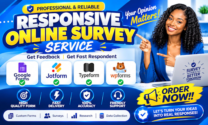 create survey form,, google forms and market research