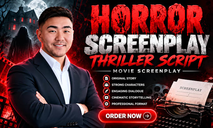 write horror screenplay thriller script movie screenplay