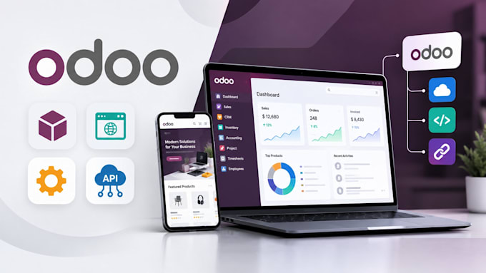 do odoo module development, website, customization and API