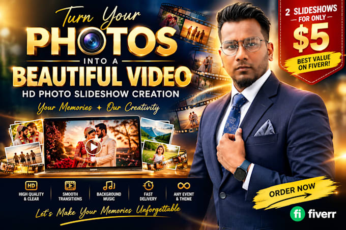 create an HD photo slideshow with music