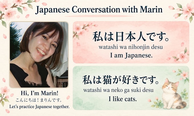 be your japanese conversation tutor
