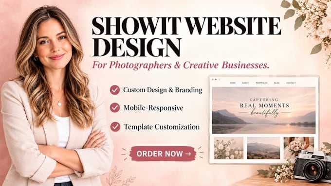 design, redesign or customize your showit website or showit customization