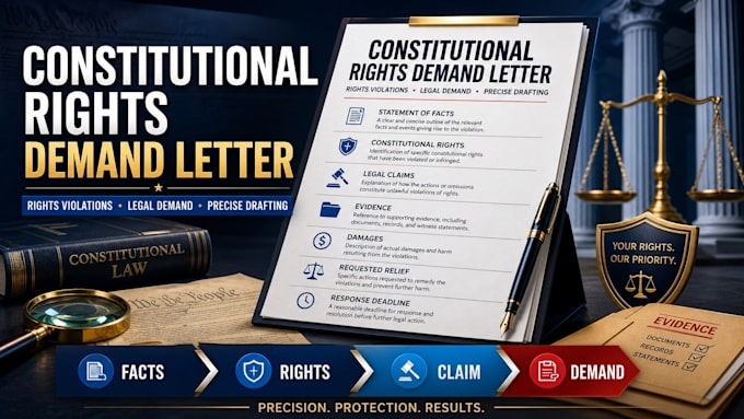 draft a powerful constitutional rights violation demand letter