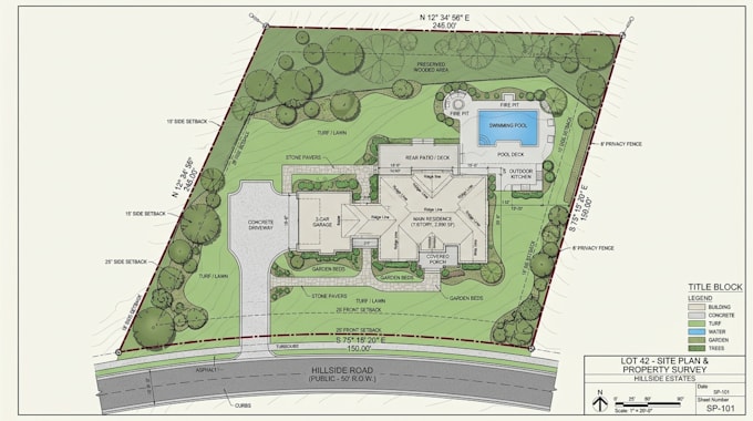 create property maps, site plans and detailed land layout