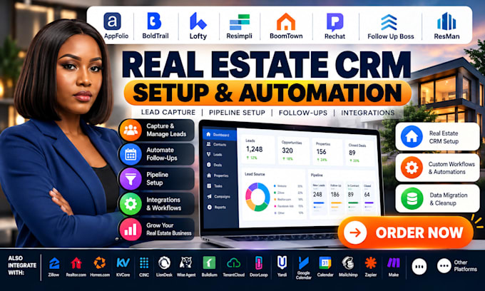 setup appfolio boldtrail lofty resimpli boomtown rechat follow up boss resman