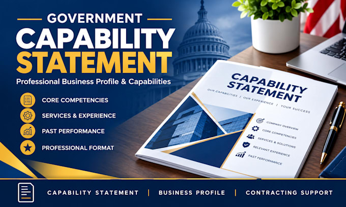 create a professional government capability statement