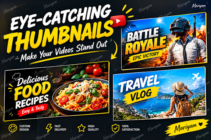 design eye catching youtube thumbnails that get clicks