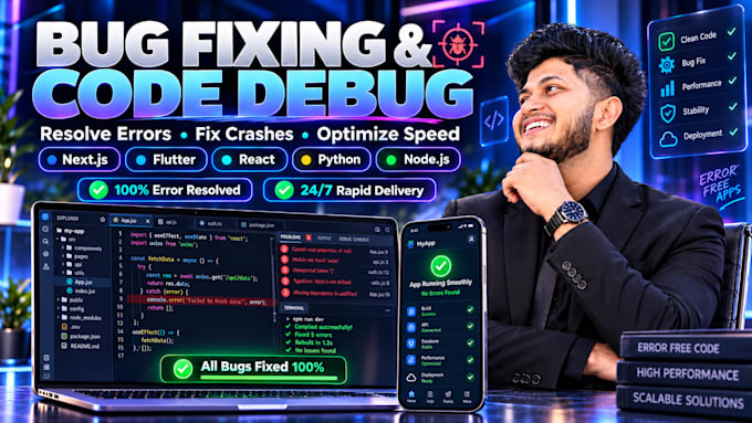fix web and mobile app bugs, errors