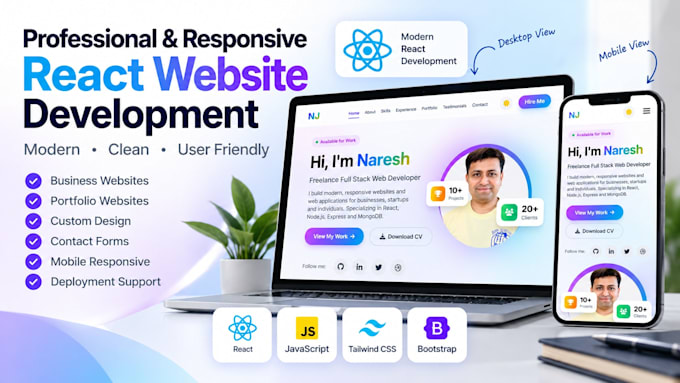 build a responsive react website