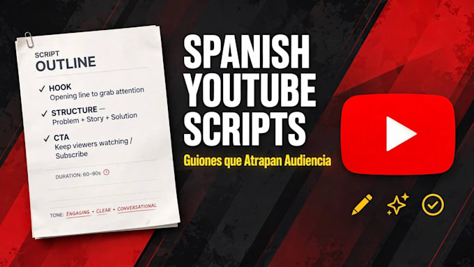 write an engaging spanish youtube script that keeps viewers watching