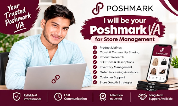 be your poshmark VA  for store management