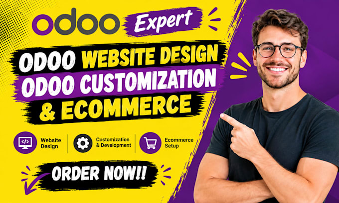 be your odoo expert for odoo website design odoo customization and ecommerce