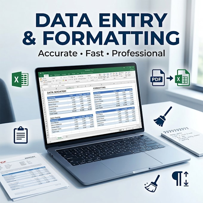 do spreadsheet editing or data entry and formatting