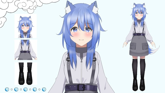 create a live2d vtuber model and rigging