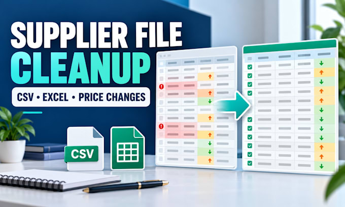 clean and compare your supplier CSV or excel price lists