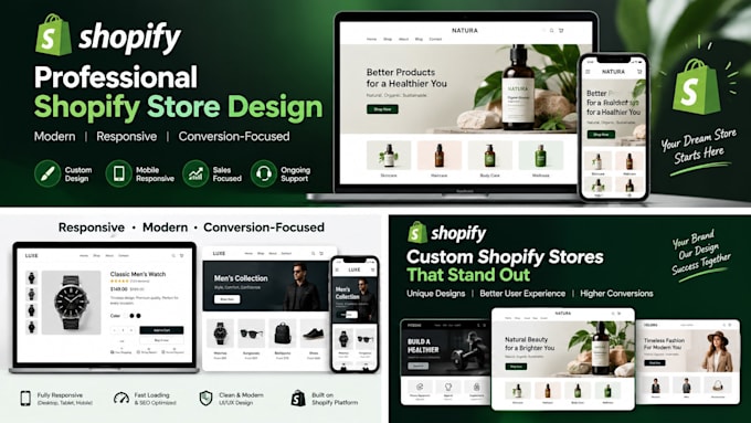 design a modern shopify store that sells