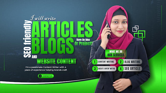 write research based, informative, and engaging articles
