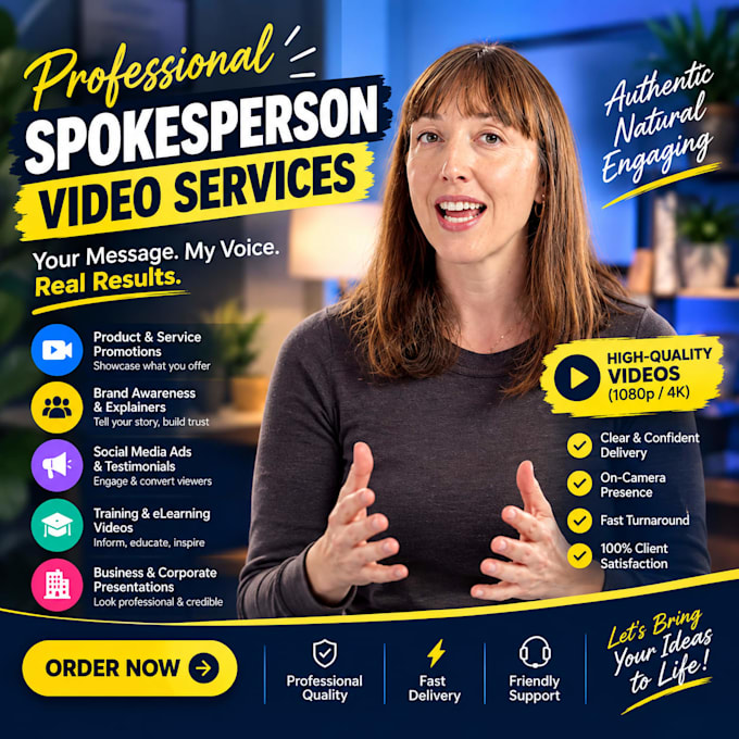 female spokesperson video spokesperson spokesperson agent testimonial