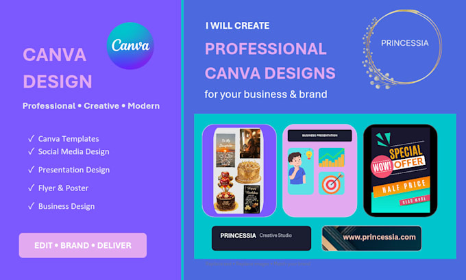 design custom canva templates for social media posts