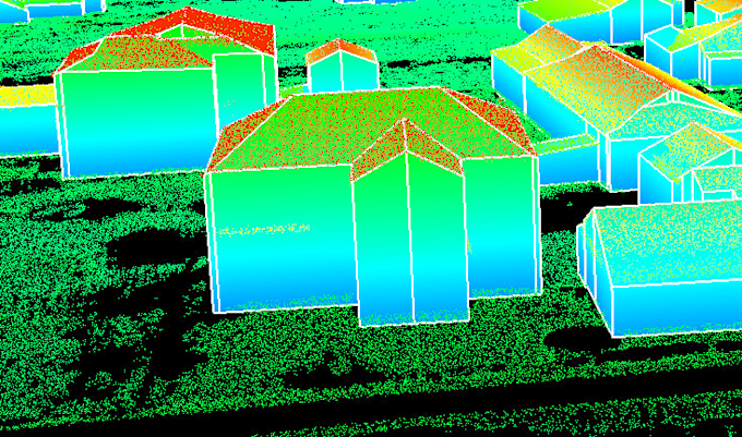 process lidar data and create 3d models and digital twin