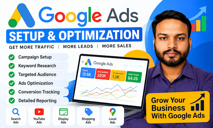set up and optimize google ads campaigns