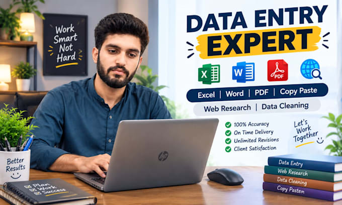be your data entry expert and data cleaning