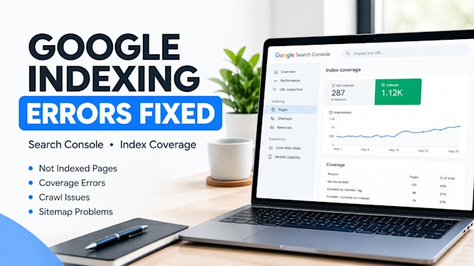 fix google search console index coverage and indexing errors