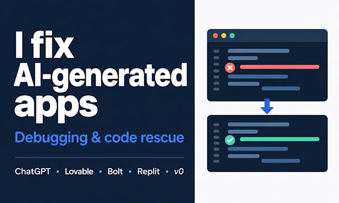 fix and debug your ai generated website or app