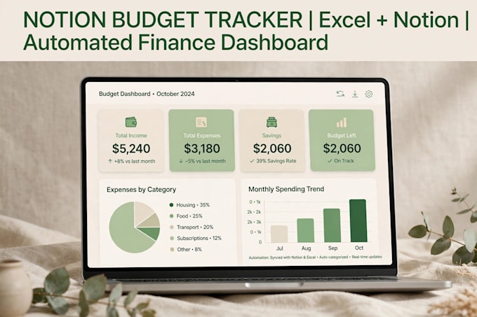 create notion budget tracker template
