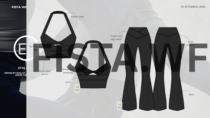 create profesional fashion and product tech pack