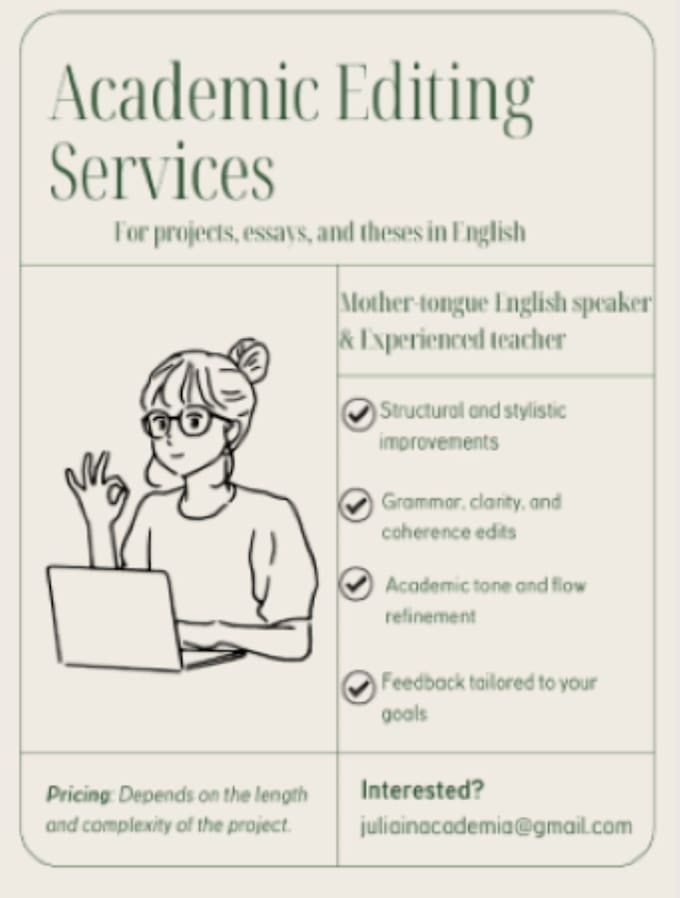 edit and refine your academic essays, theses, and projects
