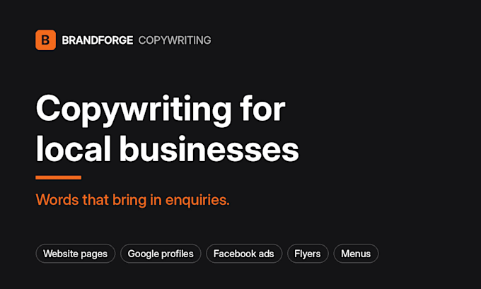 do proffesional copywriting for any business need