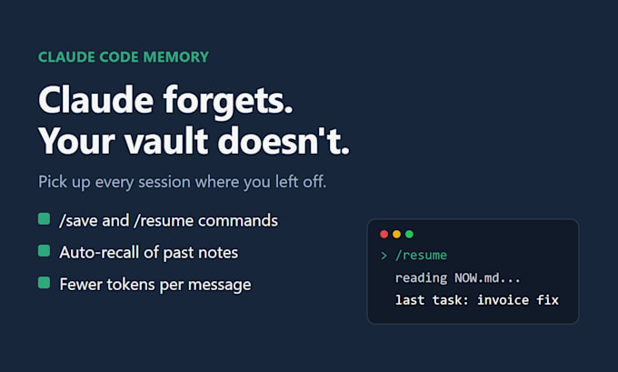 set up a long term memory system for your claude code projects