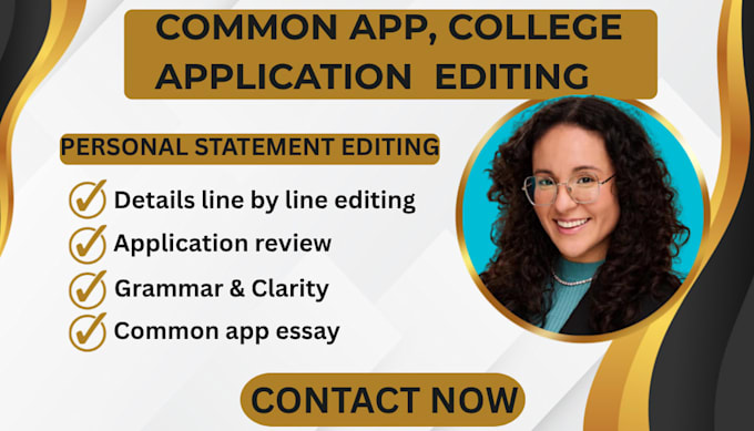 edit your college application personal statement essay common app essay in 24hrs